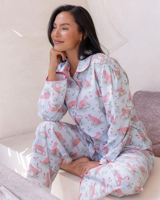 Love Letters X White Layla Long Pj Set