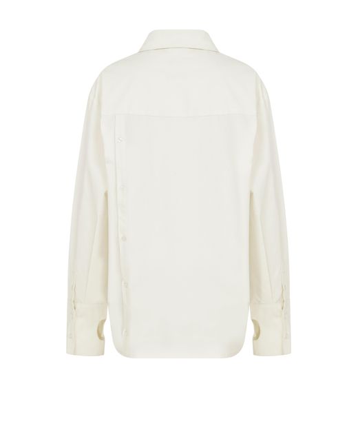Re-Cordis Paris White Éclat Oversized Button Down Shirt