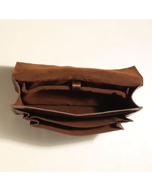 Dötch Leather Brown Aurelia- Leather Work Briefcase for men