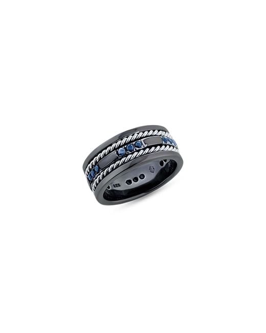 SALLY SKOUFIS Blue Franco Ring With Natural Sapphires for men