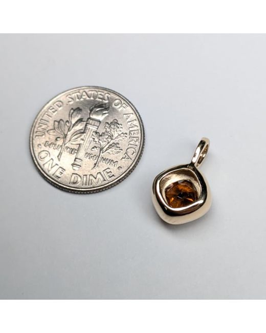 Rahul's Jewels Metallic 1.34 Carat Genuine Diamond Cushion Solstice Pendant