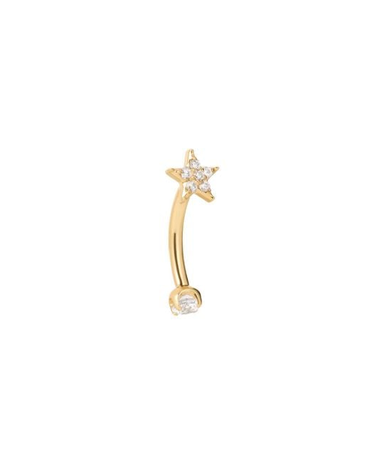 Vanhi Metallic Crystal Star Titanium Rook Barbell