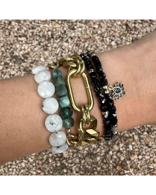 Rachel Nathan Metallic Chain: Race Track Bracelet