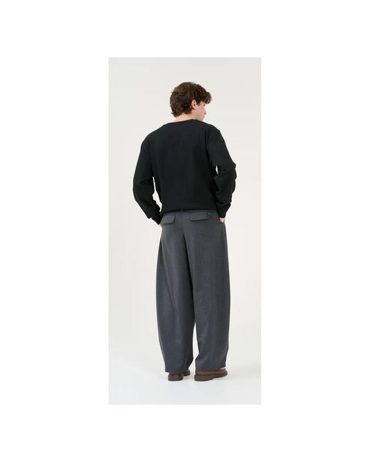 Win Out Blue Unconventional Suit Trousers for men