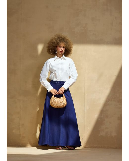 Ashita Fernandes Blue Ranie Skirt