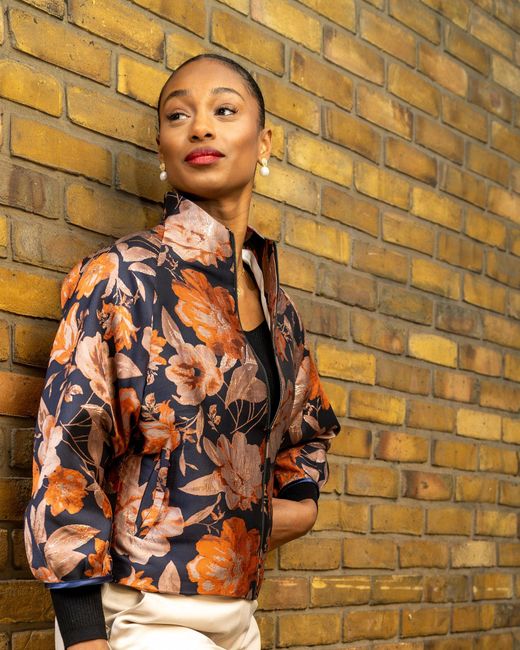 Lioness by Tf Red Sunset Bloom Jacket