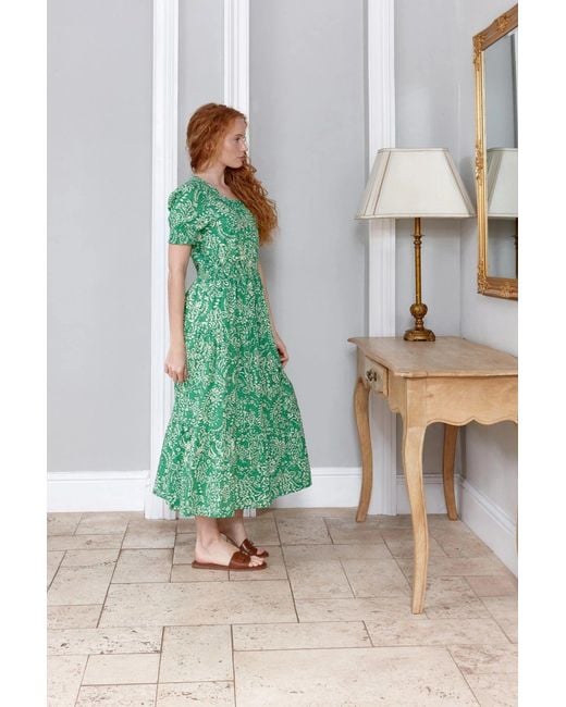 Inara Green Jaipur Cotton Dress
