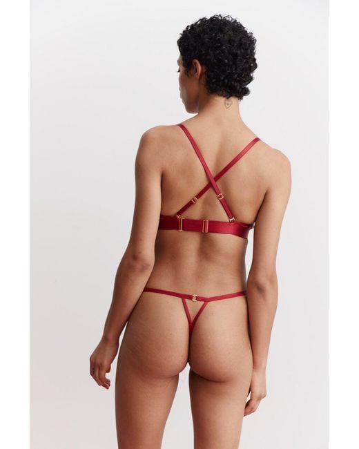 Somewhere Never Red Making Waves Triangle Bralette
