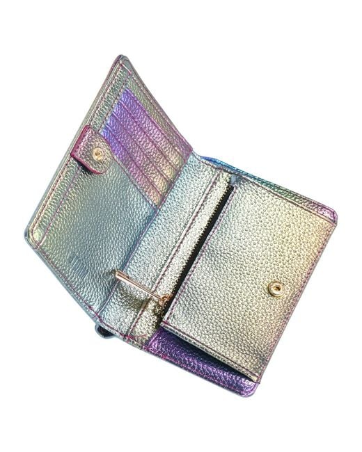 Storm Gray Selene Iridescent Midi Purse