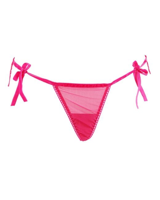 Belle -et-BonBon Pink Crystal Bisoux Venetian Thong