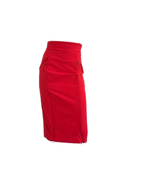 SNIDER Red Corazon Skirt