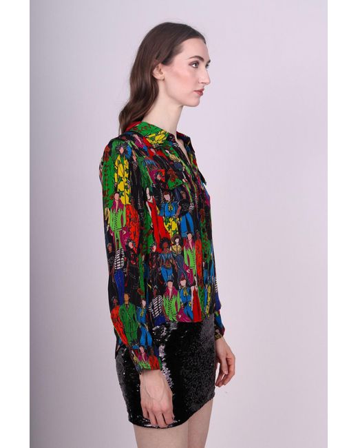 Any Old Iron Multicolor Heroes Printed Button Down Shirt