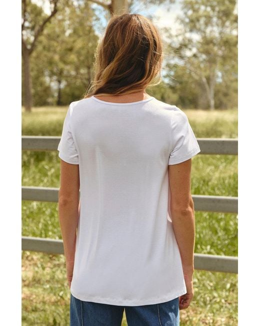 Adrift Clothing Blue Swing Tee