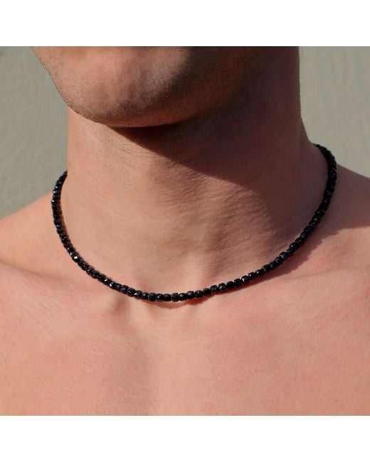 Mineralgems•Studio Metallic Tourmaline Necklace for men
