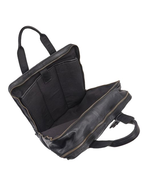 Lloyd Baker Black Charis Leather Backpack