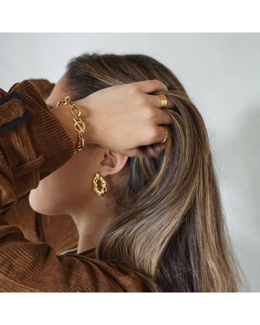 Ellie Vail Jewelry Metallic Colter Twist Knocker Earring
