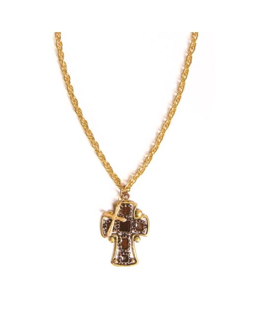 Caramel Vintage Jewellery Metallic Holy Holy Pendant Necklace