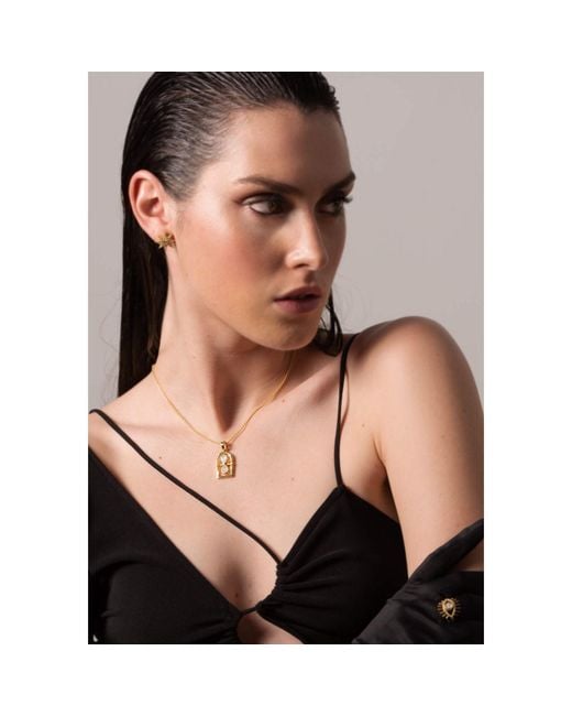 Lavani Jewels Metallic Goldplated The Hourglass Necklace