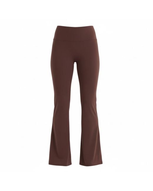 Loom Archives Brown Day Flow High Waisted Flared Legging