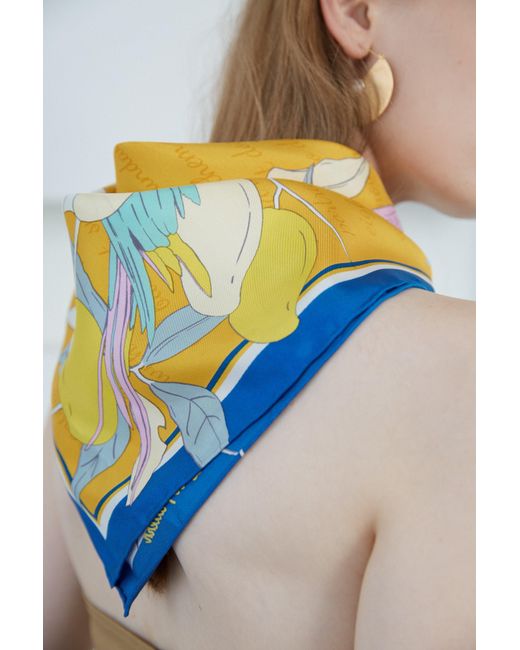 Lost Pattern Metallic El Amor Silk Bandana