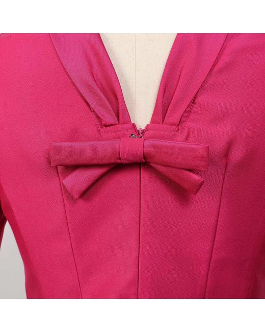 Smart and Joy Pink Taffeta Sailor Collar Dress