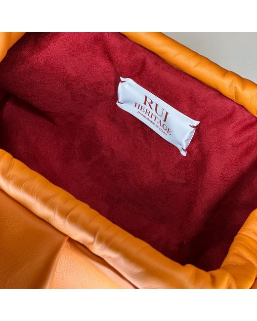 Ruj Heritage Orange Mini Puffy Bag Arancione