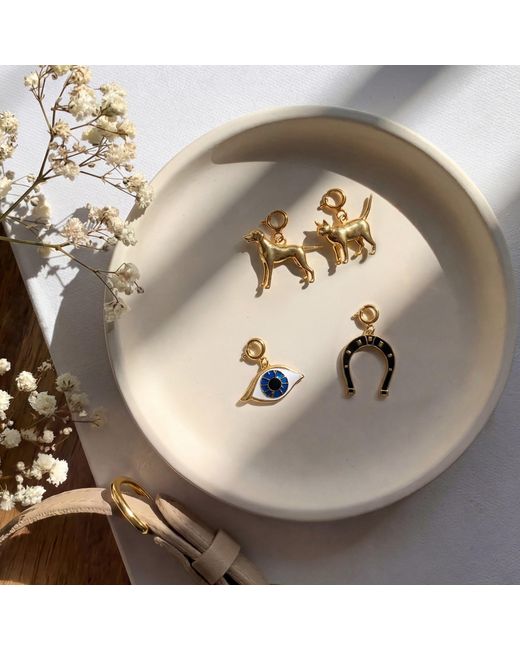 Nowart Jewelry Metallic Cat Charm