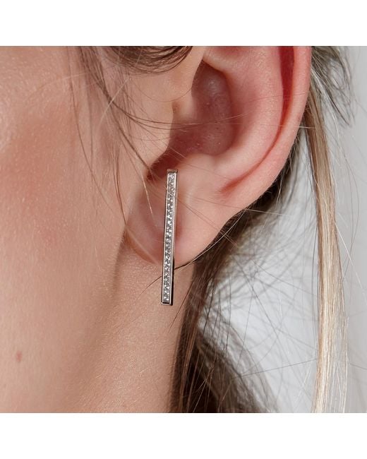 Lucy Quartermaine Metallic Solid Sterling Key Studs