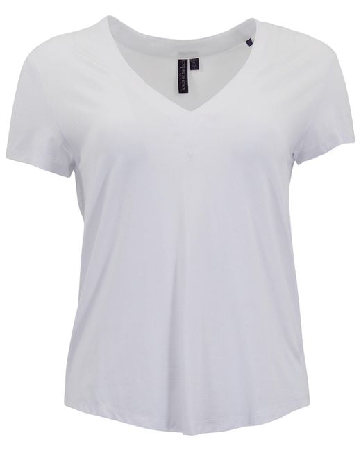 Lords of Harlech White Victoria V-Neck Top