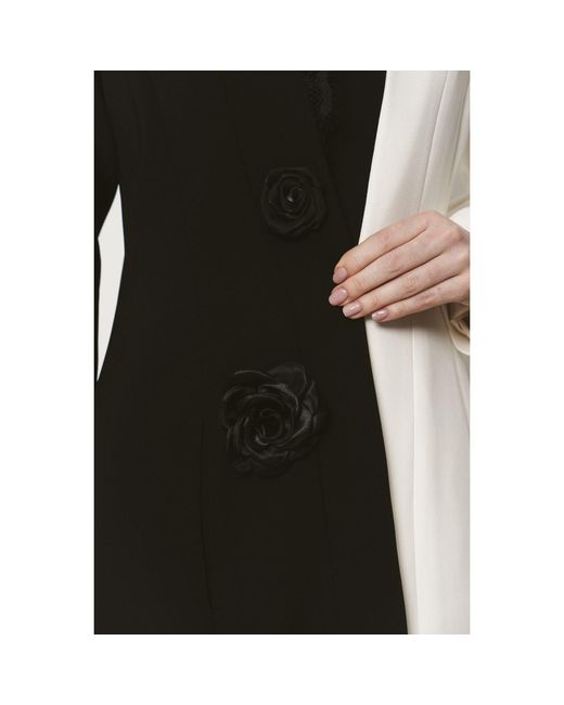 Roqaia Fashion House Black Yin & Yang Jacket