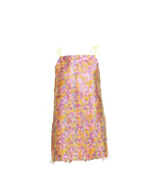 Mirimalist Pink Floriva Mini Dress