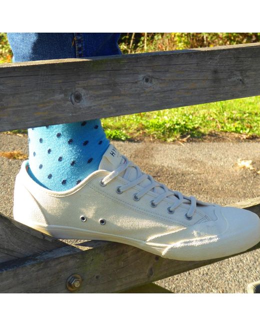 Peper Harow - Made in England Green Azure & Mint Pin Polka Socks 2 Pack for men