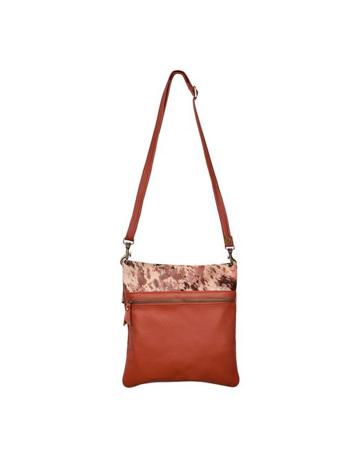 Owen Barry Red Cowhide Crossbody Bag Tuscan Acido On Burnt Stevie