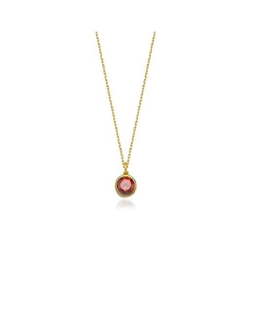 LINYA JEWELLERY Metallic Cosmic Chain Zodiac Necklace Birthstone