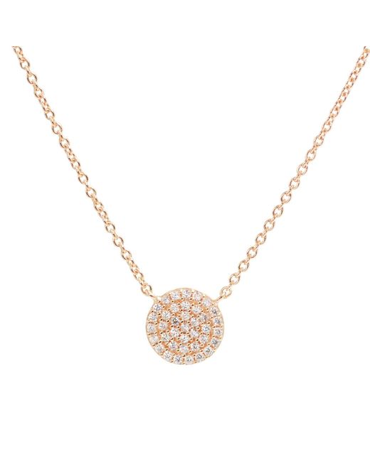 KAMARIA Metallic Pave Disk Necklace