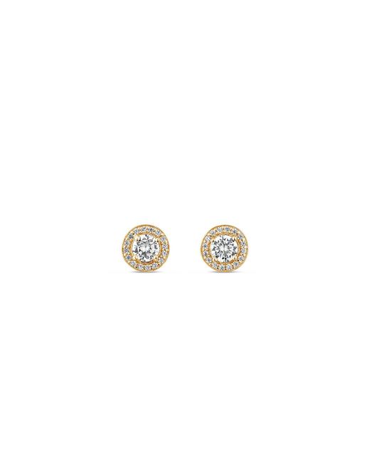SALLY SKOUFIS Metallic Aliven Stud Earrings With Made Diamonds