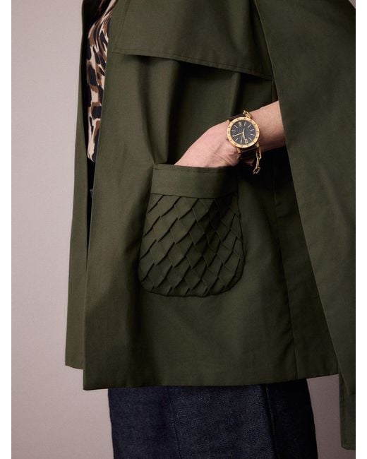 Amanda Thompson Couture Green Nephele Rain Cape Forest