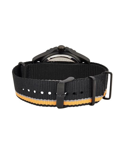 Bermuda Watch Company Black Bermuda Watch Co Stovel Bay & Nylon Gtls Watch for men