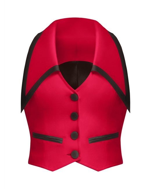 Tia Dorraine Born To Run Cropped Tailored Waistcoat, Fierce