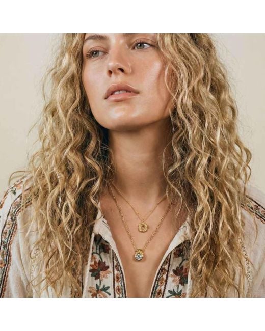 Dainty London Metallic Solid Mini Barnacle Necklace