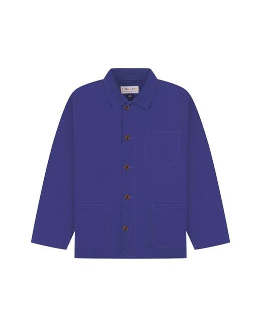 Uskees Blue Overshirt for men