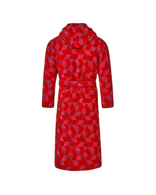 Bown of London Red Hooded Dressing Gown