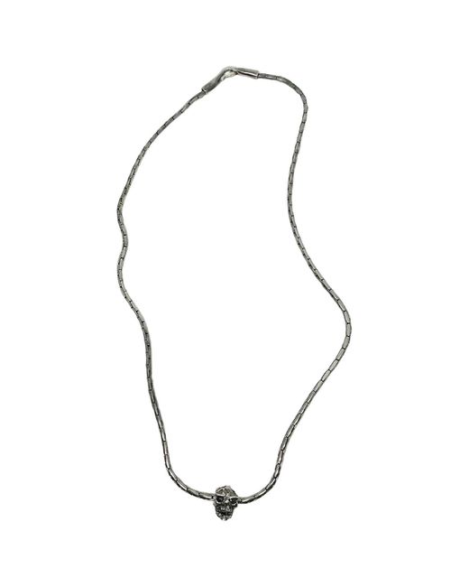 Tg-Jewellery by Tamara Gervasio Metallic Japanese Skull Paloma Chain Necklace for men