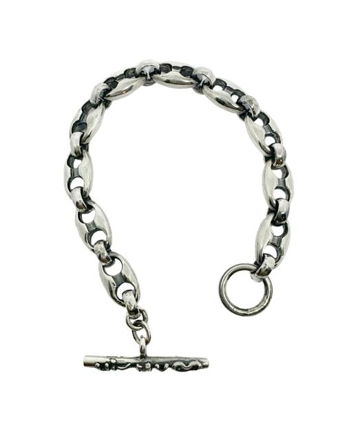 Tg-Jewellery by Tamara Gervasio Metallic Anchor Link With T-Bar Hit My Heart Bracelet
