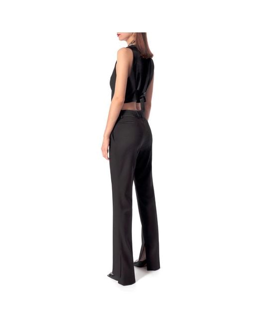 AGGI by HALEWSKI Black Uma Fashion Short Suit Vest