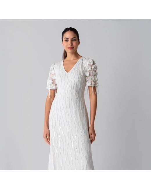 Raishma White Francesca Ivory Gown