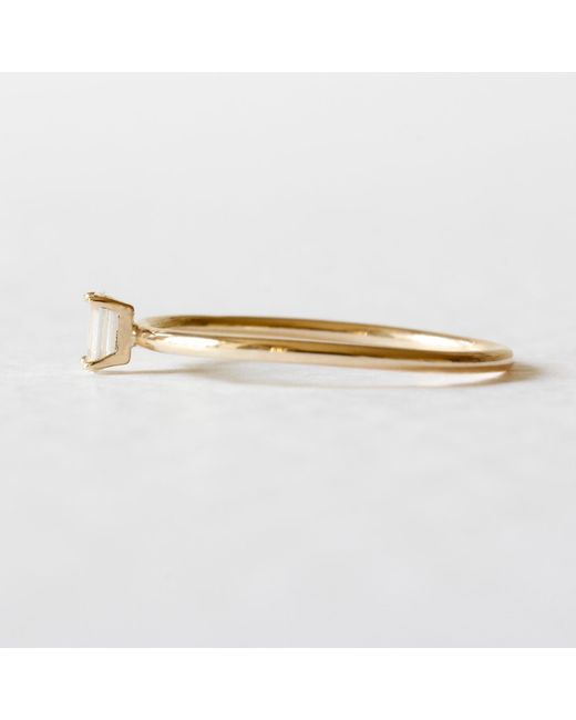 Lee Renee Metallic Moissanite Baguette Ring