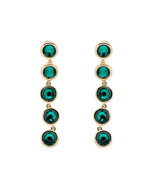 Emma Holland Jewellery Green Emerald Crystals Statement Drop Clip Earrings