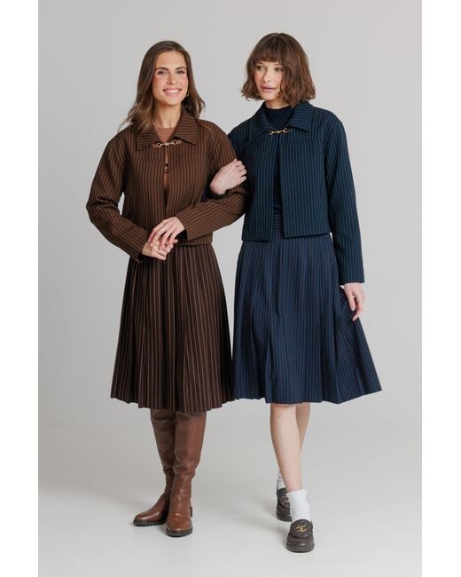 Lou&Up (Formerly Loup Clothing) Brown Pinstripe Jacket