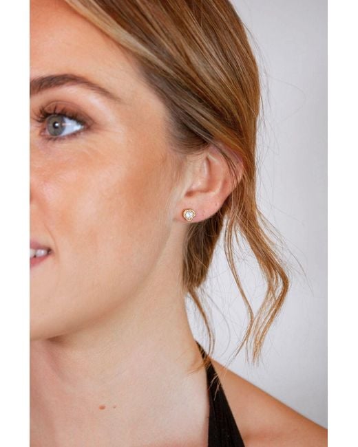 Claire Hill Designs Metallic Topaz Lichen Stud Earrings